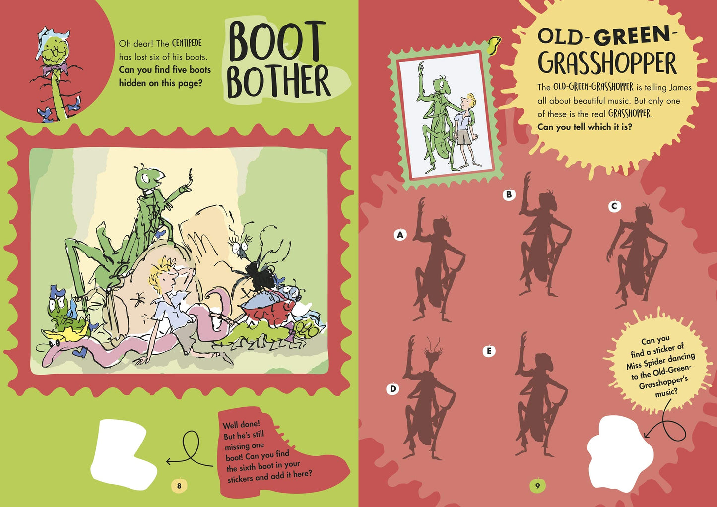 Roald Dahls James & The Giant Peach Sticker Activity Book