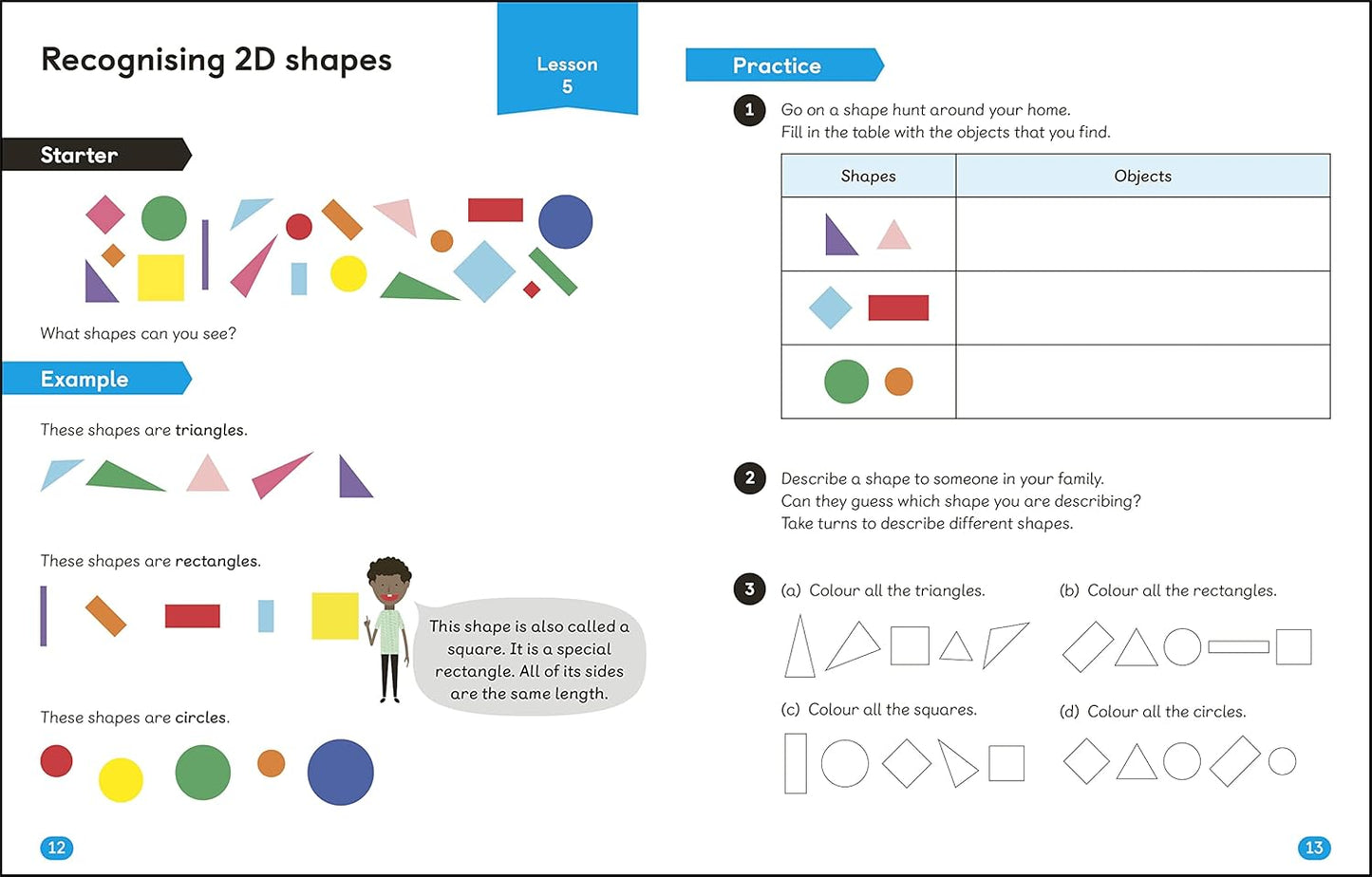 Maths ― No Problem! Geometry and Shape, Ages 4-6 (Key Stage 1) (Master Maths At Home)