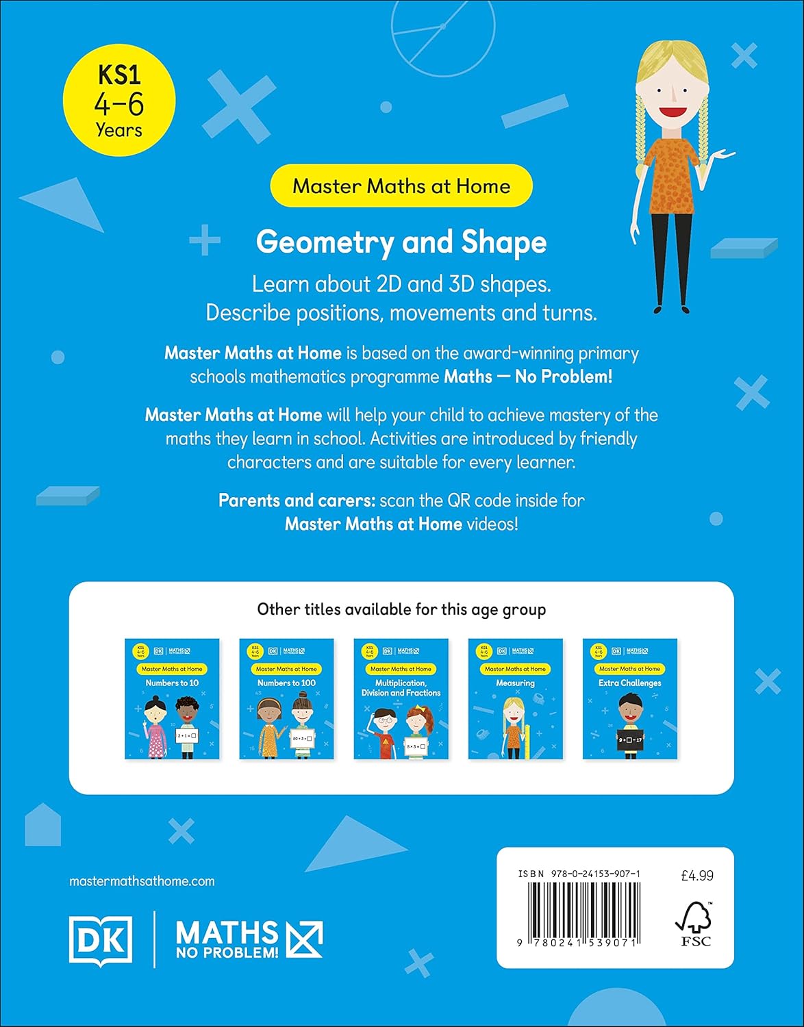 Maths ― No Problem! Geometry and Shape, Ages 4-6 (Key Stage 1) (Master Maths At Home)