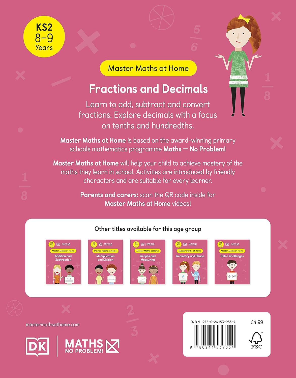 Maths ― No Problem! Fractions and Decimals, Ages 8-9 (Key Stage 2) (Master Maths At Home)