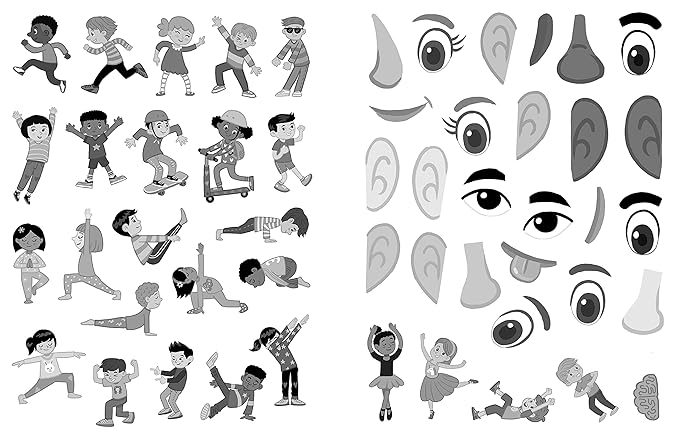 Jumbo Stickers for Little Hands: Human Body: Includes 75 Stickers (Volume 1)