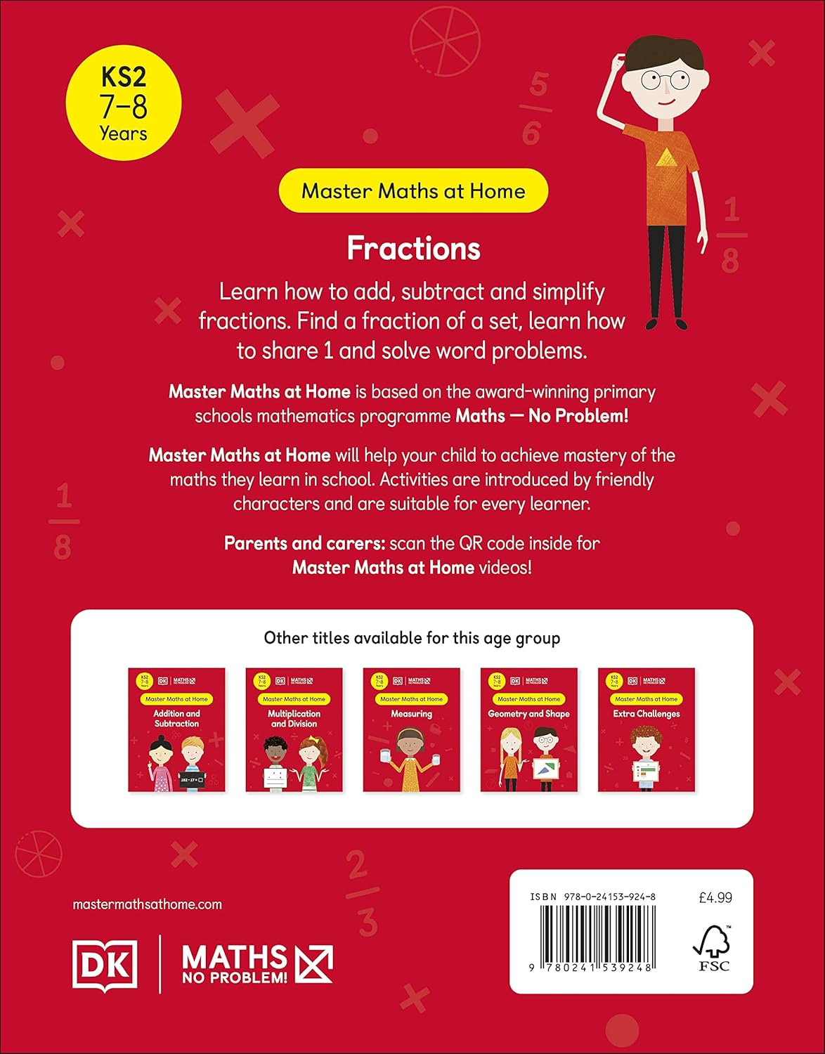 Maths ― No Problem! Fractions, Ages 7-8 (Key Stage 2) (Master Maths At Home)