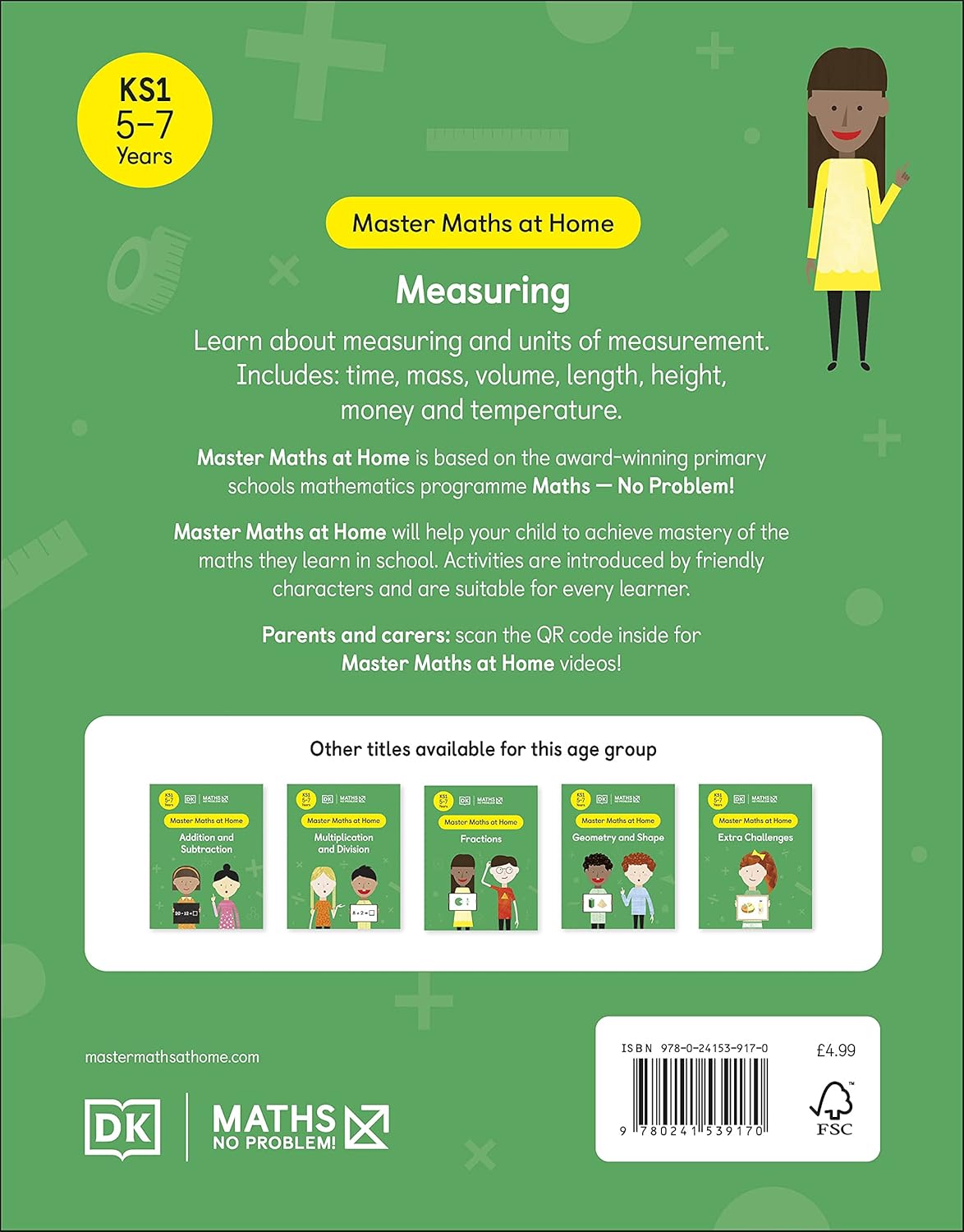 Maths ― No Problem! Measuring, Ages 5-7 (Key Stage 1) (Master Maths At Home)