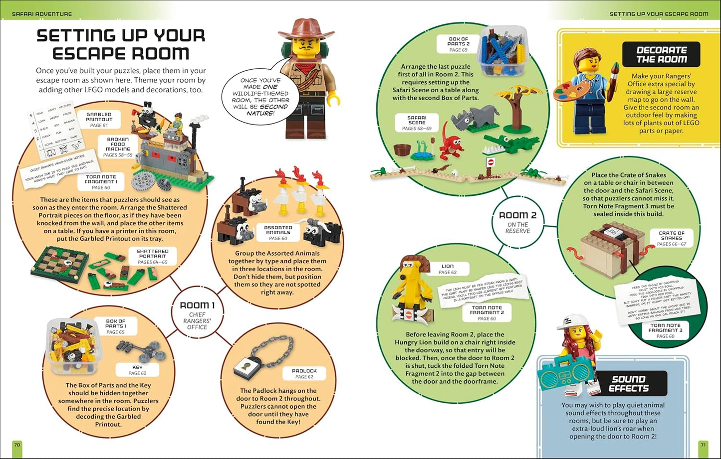 Build Your Own LEGO Escape Room: With 49 LEGO Bricks and a Sticker Sheet to Get Started