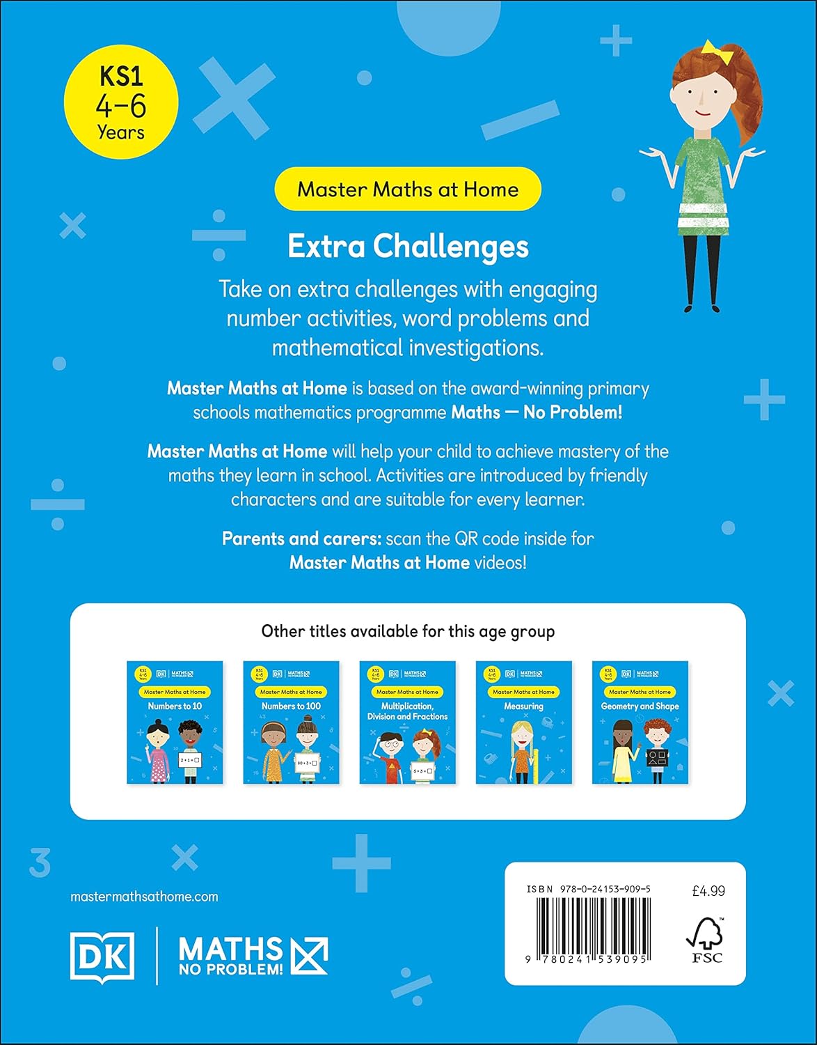 Maths ― No Problem! Extra Challenges, Ages 4-6 (Key Stage 1) (Master Maths At Home)